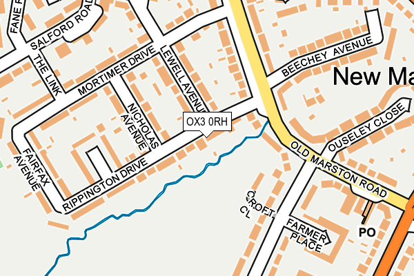 OX3 0RH map - OS OpenMap – Local (Ordnance Survey)