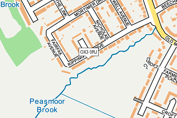 OX3 0RJ map - OS OpenMap – Local (Ordnance Survey)