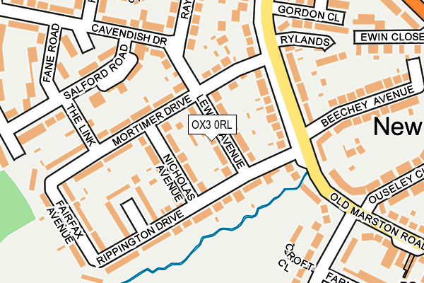 OX3 0RL map - OS OpenMap – Local (Ordnance Survey)