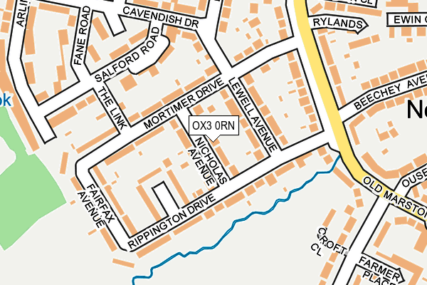 OX3 0RN map - OS OpenMap – Local (Ordnance Survey)