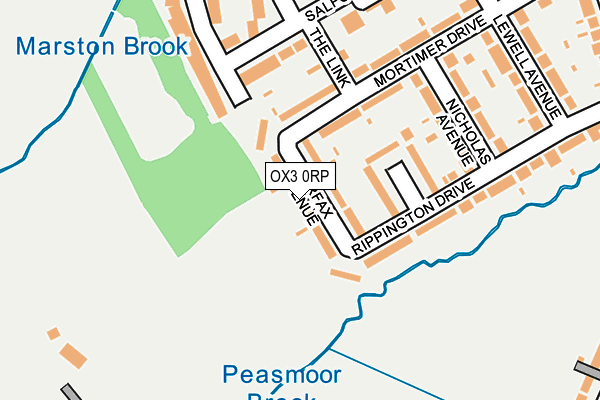 OX3 0RP map - OS OpenMap – Local (Ordnance Survey)