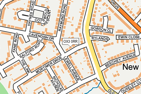OX3 0RR map - OS OpenMap – Local (Ordnance Survey)