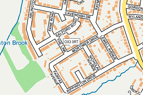 OX3 0RT map - OS OpenMap – Local (Ordnance Survey)