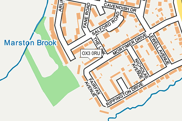 OX3 0RU map - OS OpenMap – Local (Ordnance Survey)