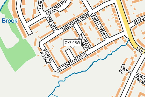 OX3 0RW map - OS OpenMap – Local (Ordnance Survey)