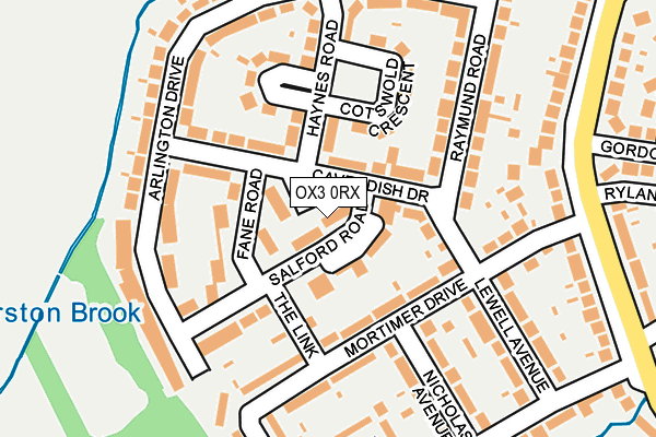 OX3 0RX map - OS OpenMap – Local (Ordnance Survey)