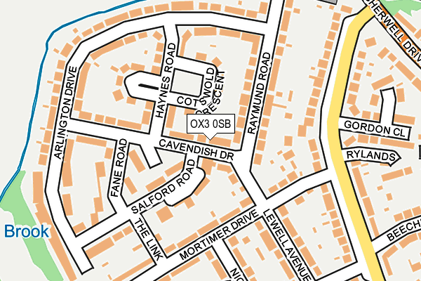 OX3 0SB map - OS OpenMap – Local (Ordnance Survey)