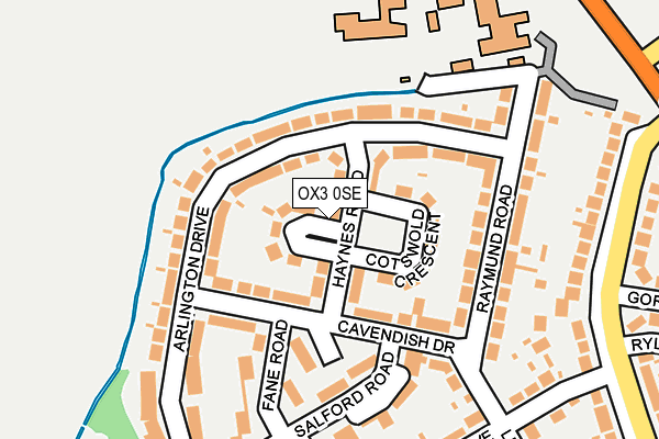 OX3 0SE map - OS OpenMap – Local (Ordnance Survey)