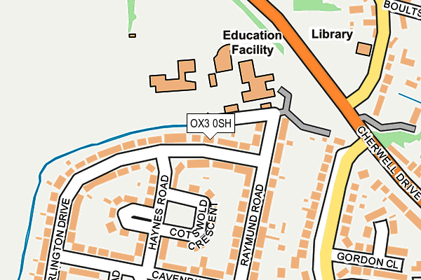 OX3 0SH map - OS OpenMap – Local (Ordnance Survey)