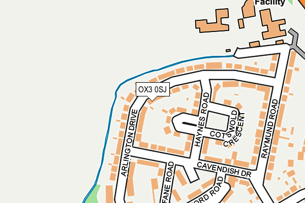 OX3 0SJ map - OS OpenMap – Local (Ordnance Survey)