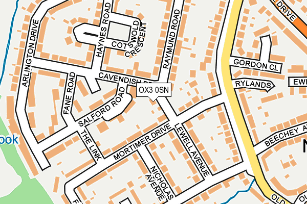 OX3 0SN map - OS OpenMap – Local (Ordnance Survey)