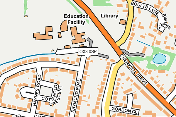 OX3 0SP map - OS OpenMap – Local (Ordnance Survey)