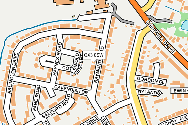 OX3 0SW map - OS OpenMap – Local (Ordnance Survey)