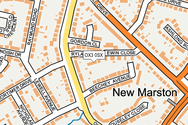 OX3 0SX map - OS OpenMap – Local (Ordnance Survey)