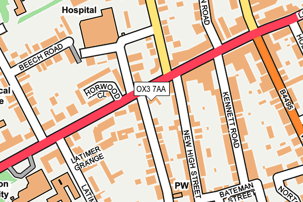 OX3 7AA map - OS OpenMap – Local (Ordnance Survey)