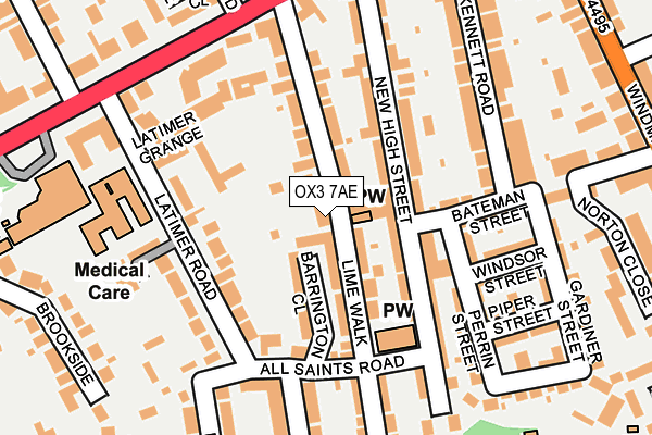 OX3 7AE map - OS OpenMap – Local (Ordnance Survey)