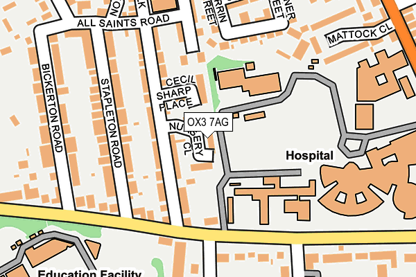 OX3 7AG map - OS OpenMap – Local (Ordnance Survey)