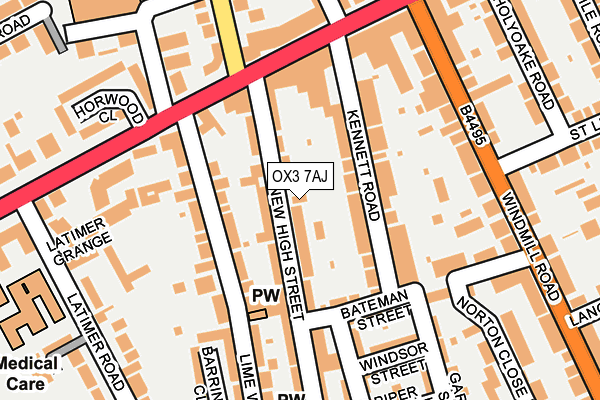 OX3 7AJ map - OS OpenMap – Local (Ordnance Survey)