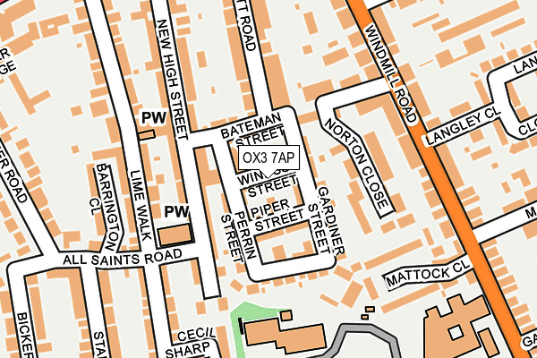 OX3 7AP map - OS OpenMap – Local (Ordnance Survey)