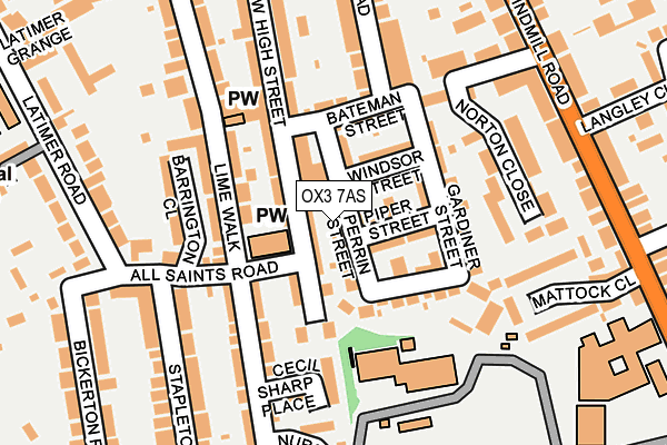 OX3 7AS map - OS OpenMap – Local (Ordnance Survey)