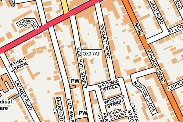 OX3 7AT map - OS OpenMap – Local (Ordnance Survey)