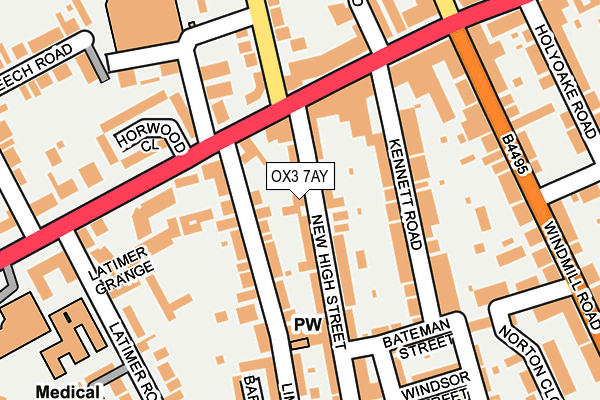 OX3 7AY map - OS OpenMap – Local (Ordnance Survey)