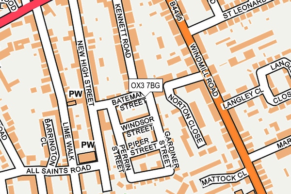 OX3 7BG map - OS OpenMap – Local (Ordnance Survey)