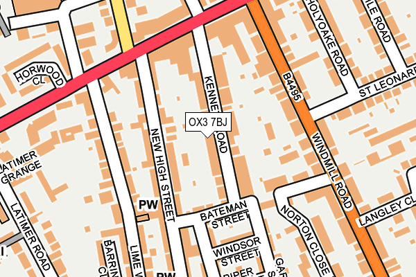 OX3 7BJ map - OS OpenMap – Local (Ordnance Survey)