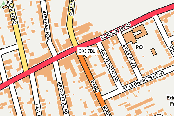 OX3 7BL map - OS OpenMap – Local (Ordnance Survey)