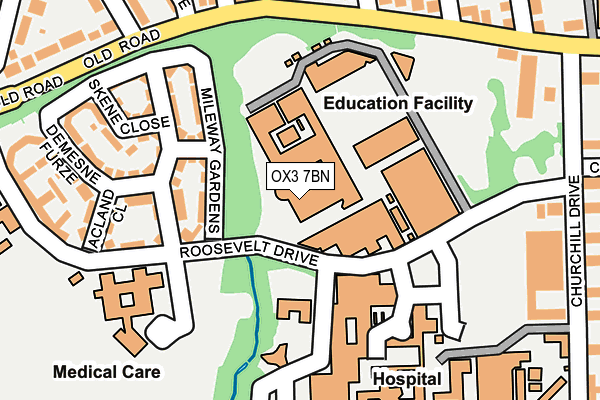 OX3 7BN map - OS OpenMap – Local (Ordnance Survey)