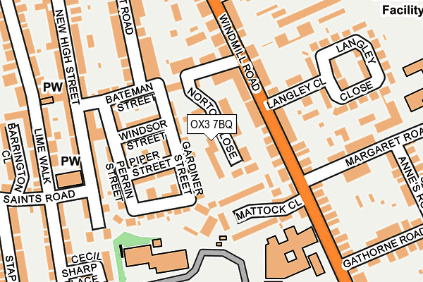 OX3 7BQ map - OS OpenMap – Local (Ordnance Survey)