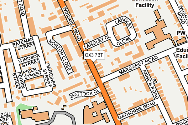 OX3 7BT map - OS OpenMap – Local (Ordnance Survey)