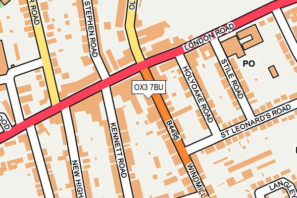 OX3 7BU map - OS OpenMap – Local (Ordnance Survey)