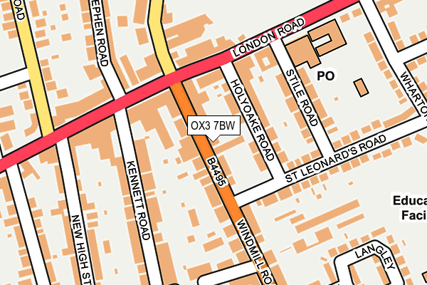 OX3 7BW map - OS OpenMap – Local (Ordnance Survey)