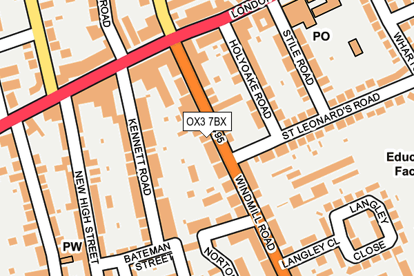 OX3 7BX map - OS OpenMap – Local (Ordnance Survey)