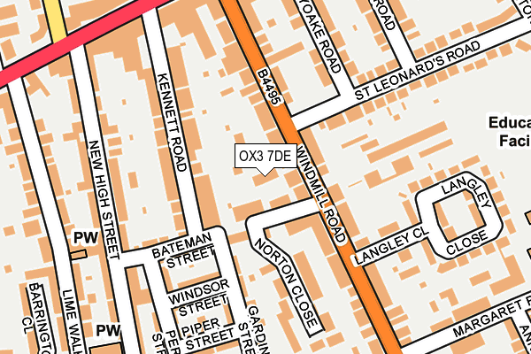 OX3 7DE map - OS OpenMap – Local (Ordnance Survey)