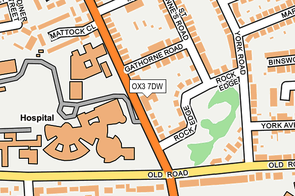 OX3 7DW map - OS OpenMap – Local (Ordnance Survey)