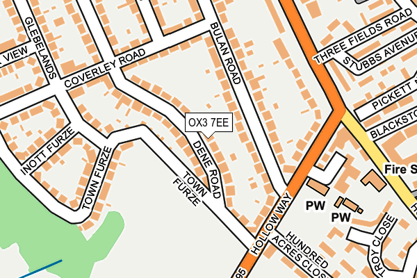 OX3 7EE map - OS OpenMap – Local (Ordnance Survey)
