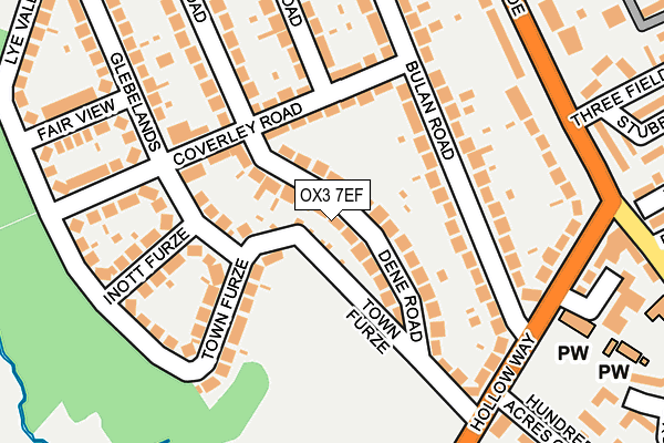 OX3 7EF map - OS OpenMap – Local (Ordnance Survey)