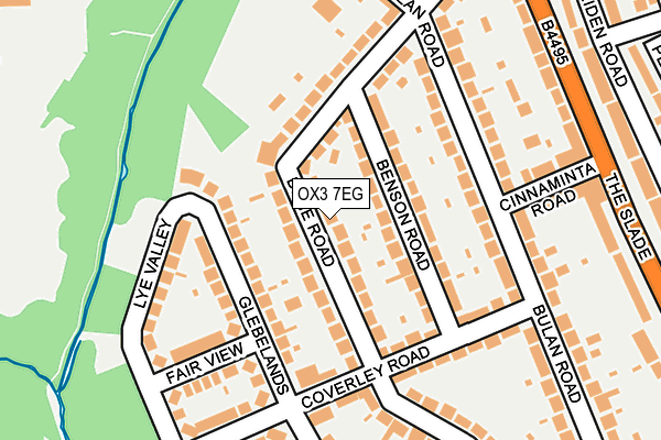 OX3 7EG map - OS OpenMap – Local (Ordnance Survey)