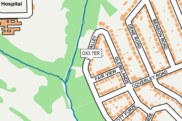 OX3 7ER map - OS OpenMap – Local (Ordnance Survey)