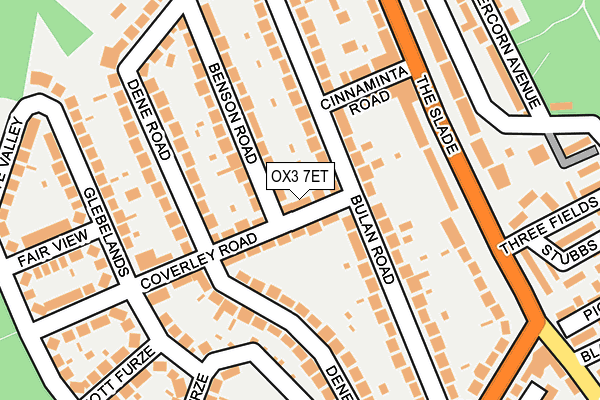 OX3 7ET map - OS OpenMap – Local (Ordnance Survey)
