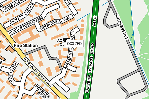 OX3 7FD map - OS OpenMap – Local (Ordnance Survey)