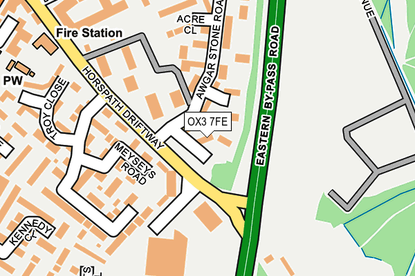 OX3 7FE map - OS OpenMap – Local (Ordnance Survey)