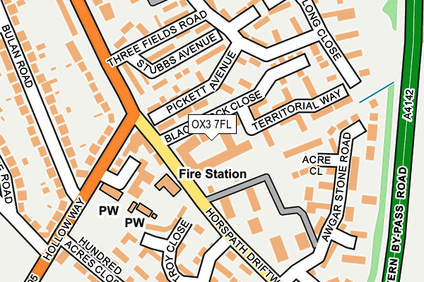 OX3 7FL map - OS OpenMap – Local (Ordnance Survey)