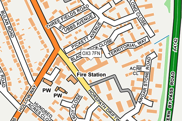 OX3 7FN map - OS OpenMap – Local (Ordnance Survey)