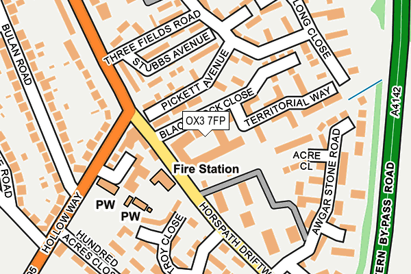 OX3 7FP map - OS OpenMap – Local (Ordnance Survey)