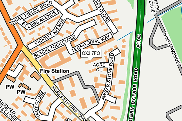 OX3 7FQ map - OS OpenMap – Local (Ordnance Survey)