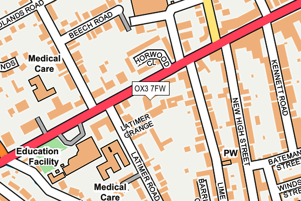 OX3 7FW map - OS OpenMap – Local (Ordnance Survey)