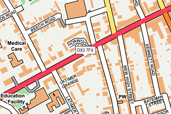 OX3 7FX map - OS OpenMap – Local (Ordnance Survey)